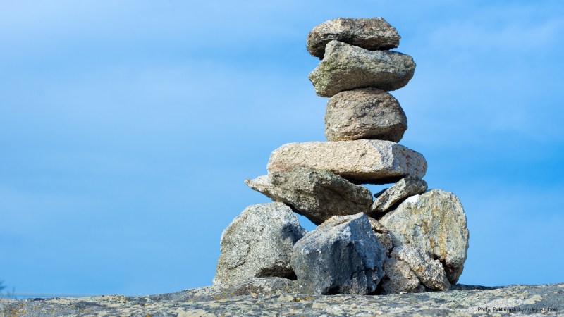 pile of balanced stones